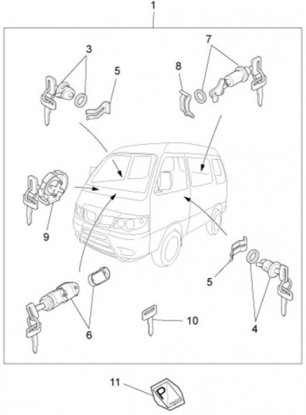 Elektrische Anlage Schloßsatz - Porter Porter Electric ccm 2009- ZAPS9E