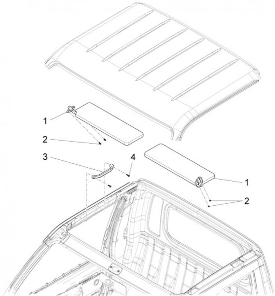 Fahrgestell Kabinenbauteile - Porter Quargo 700ccm 4T LC 2015- ZAP4P10000