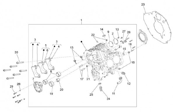 Motor Zylinderblock - Porter Maxxi D120 Diesel 1200ccm 4T LC 2011- ZAPS90AK