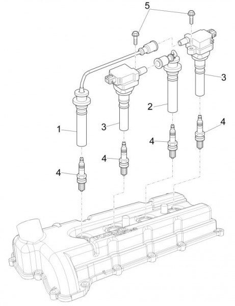 Elektrische Anlage Zündspule - Porter Maxxi Multitech 1300ccm 4T LC 2015-