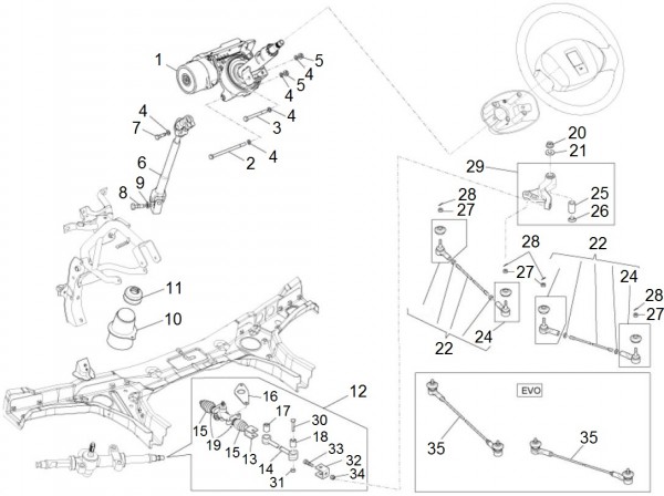 Lenker Lenkung - Porter Porter Electric ccm 2013- ZAPS9E