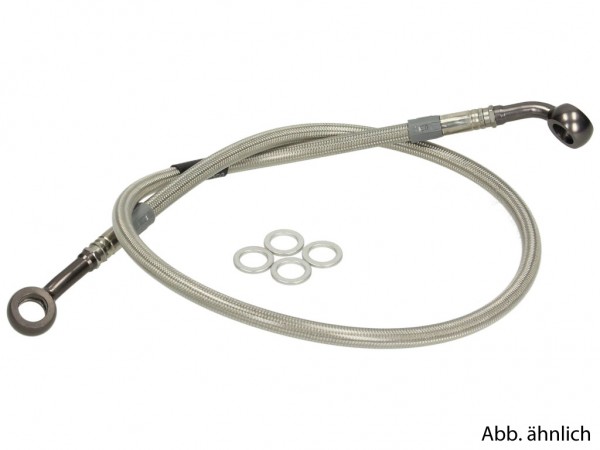 TRW Stahlflexleitung, Bremsleitung, silber, vorne + hinten