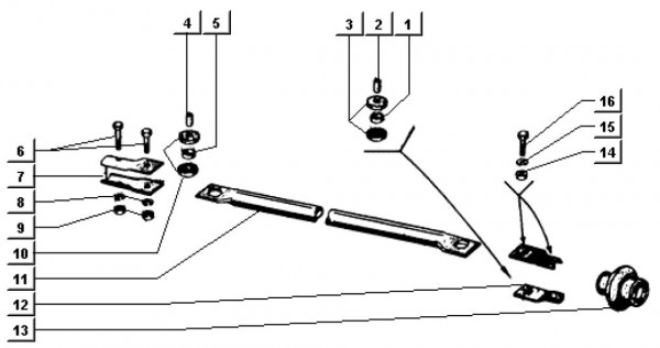 Bowdenzüge Zugstange auf Getriebeseite - Ape TM 703 Diesel mit Lenkrad 422ccm 4T AC 1997-2004 ZAPT10