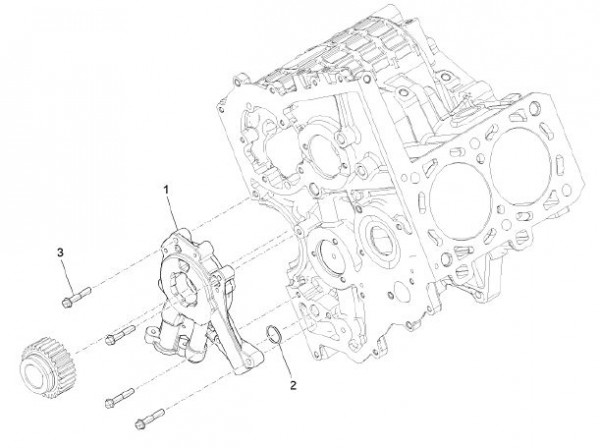 Motor Ölpumpe - Porter D120 Diesel 1300ccm 4T LC 2013- ZAPS90CK