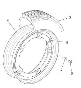 Radaufhängung Räder - Ape TM 703 mit Lenkrad 220ccm 2T AC 2008-2016 ZAPT10000