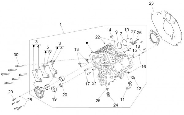 Motor Zylinderblock - Porter D120 Diesel 1300ccm 4T LC 2014- ZAPS90TK