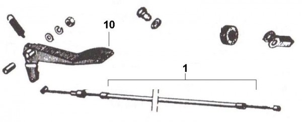 Bowdenzüge Gaszug - Ape Car 422ccm 4T AC 1988- AFD3T