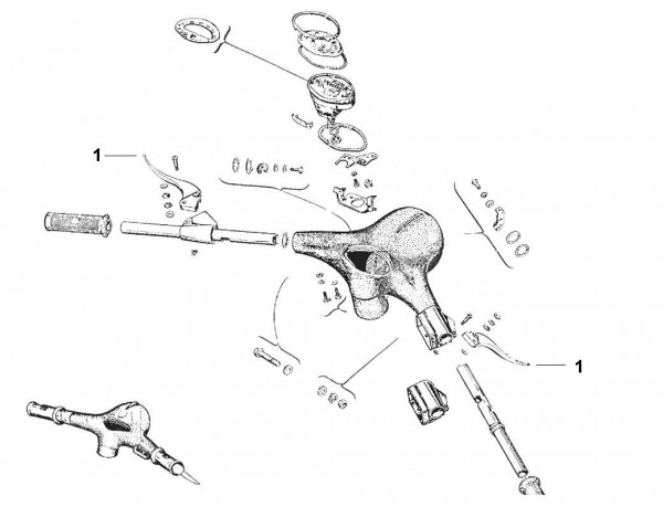 Lenker Lenker - Ape (Vespa Comm.) 150ccm 2T AC 1956-1966 AC1T > AC4T
