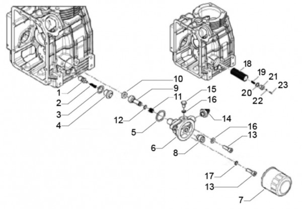 Motor Ölfilter - Classic 400 422ccm 4T 2V AC 2016- MBX000T5BSE001861