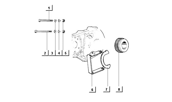 Motor Gleitzahnrad - Ape Mix 50ccm 2T AC 1998-2008 ZAPC80000