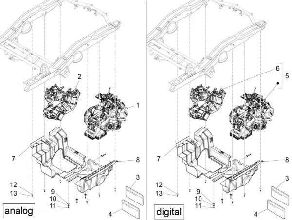 Motor Motor - Porter Quargo 700ccm 4T LC 2012- ZAPP10000
