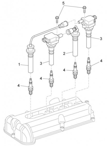 Elektrische Anlage Zündspule - Porter Multitech 1300ccm 4T LC 2014- ZAPS90VJ