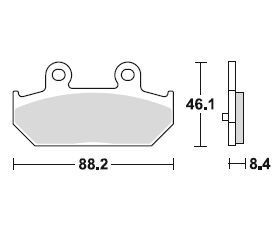 TRW Bremsbelagsatz, Sintermetall, mit ABE, MCB751SRM