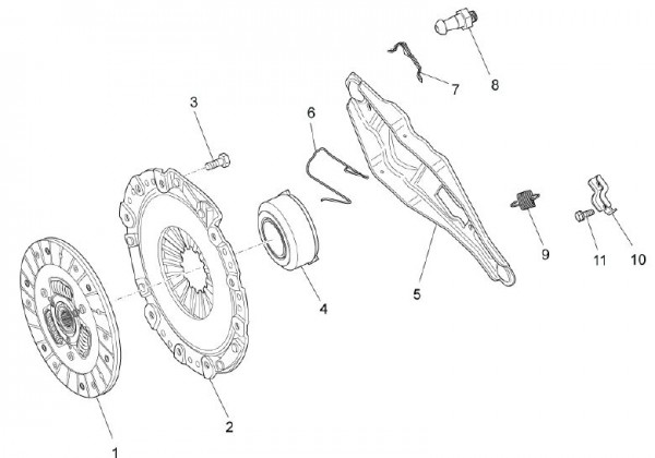 Motor Kupplung - Porter Multitech 1300ccm 4T LC 2010- ZAPS90VJ