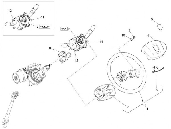 Lenker Lenkrad - Porter Multitech 1300ccm 4T LC 2010- ZAPS90PJ
