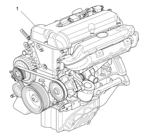 Motor Motor - Porter Multitech 1300ccm 4T LC 2014- ZAPS90VJ