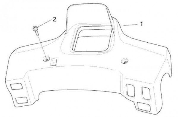 Lenker Lenkerdeckel - Ape Mix 50ccm 2T AC 2013- ZAPC80000