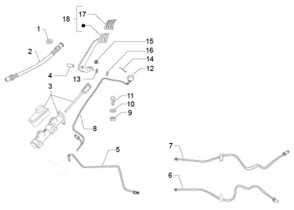 Bowdenzüge Bremsanlage - Classic 400 422ccm 4T 2V AC 2016- MBX000T58RC001005