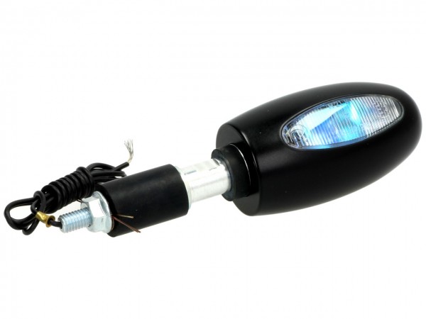 Kellermann Blinker, BL 1000, vorne, Aluminium, 12 V, 21 W, schwarz, seidenmatt, E-geprüft