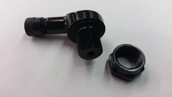 Econ Reifenventil, Aluminium, schwarz, Ø 11,3 mm
