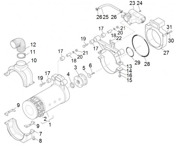 Motor Motor - Porter Porter Electric ccm 2011- ZAPS9E