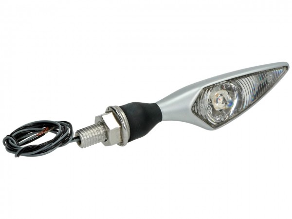 Kellermann LED Blinker, für vorne links und hinten rechts, Micro Rhombus LED, Stahl, 12 V, chrom, ma