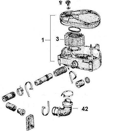 Motor Luftfilter - Ape 220ccm 2T AC 1978-1983 MPM2T