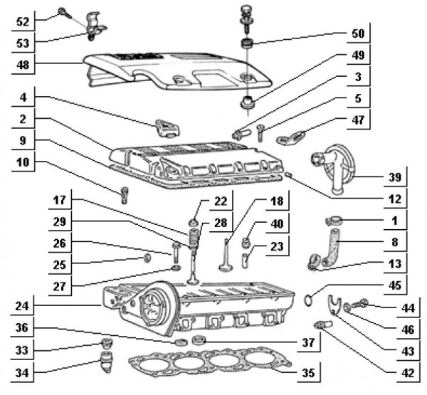 Motor Zylinderkopf - Porter Porter Diesel 1400ccm 4T LC 1998-2004 ZAPS85000007