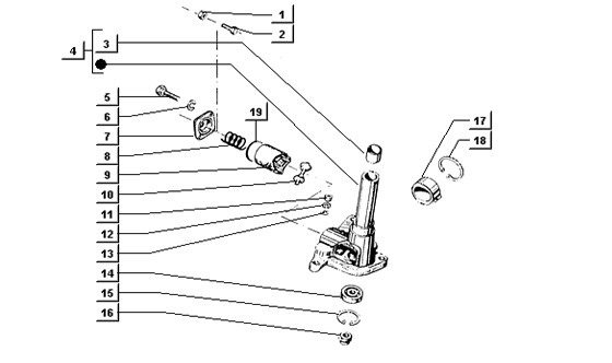 Lenker Lenkgehäuse (Lenkrad) - Ape TM 218ccm 2T AC 1984- ATM2 00001001