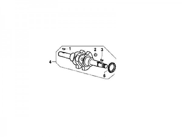 Motor Kurbelwelle - Calessino 422ccm 4T LC 2007-2008 ZAPT2D4MC