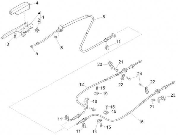 Radaufhängung Feststellbremse - Porter D120 Diesel 1300ccm 4T LC 2015- ZAPS90VK