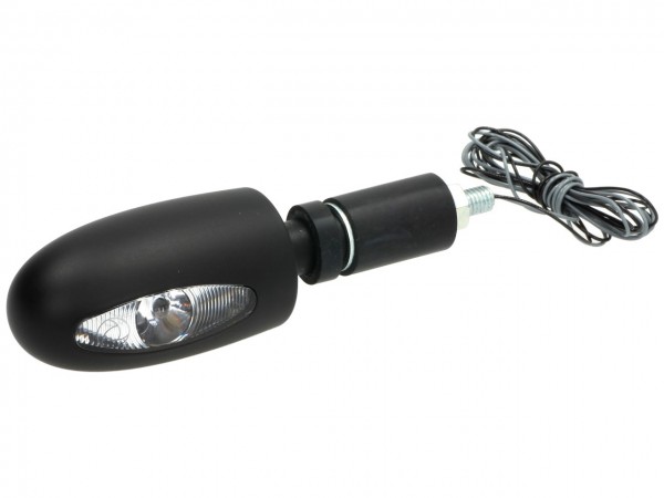 Kellermann LED Blinker, BL 1000, vorne, Stahl, 12 V, schwarz, seidenmatt, E-geprüft
