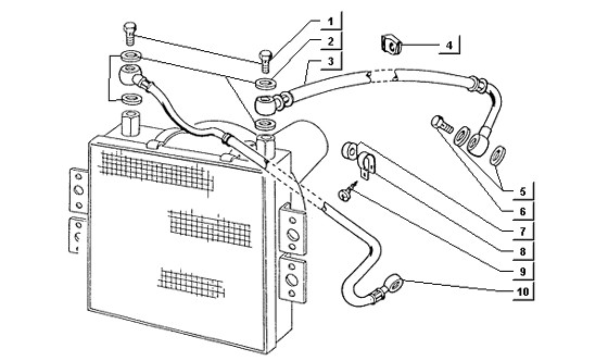 Motor Kühlleitungen - Ape TM 422ccm 4T AC 1997-2004 ZAPT1000000001001