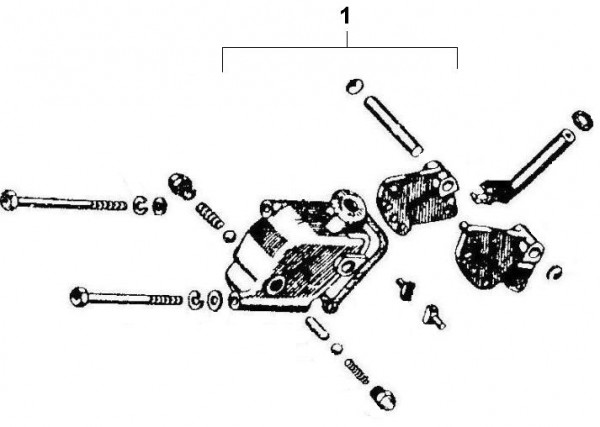 Motor Schaltraste - Ape Car 220ccm 2T AC 1985- AF4T