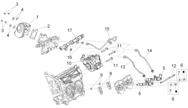 Motor Drosselkörper - Porter D120 Diesel 1300ccm 4T LC 2014- ZAPS90CK