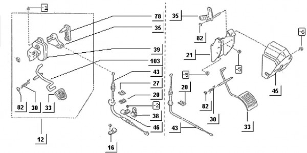 Bowdenzüge Gaspedal - Porter Porter Diesel 1400ccm 4T LC 1998-2004 ZAPS85000007
