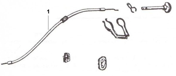 Bowdenzüge Starterzug - Ape 50ccm 2T AC 1971- TL2T
