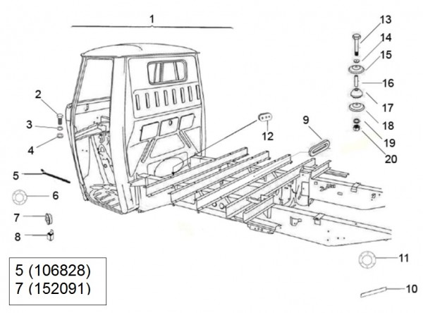 Fahrgestell Rahmen - Classic 400 422ccm 4T 2V AC 2016- MBX000T58RC001005