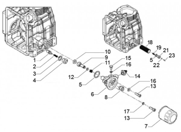 Motor Ölfilter - Classic 400 422ccm 4T 2V AC 2014- MBX000T58RC001005