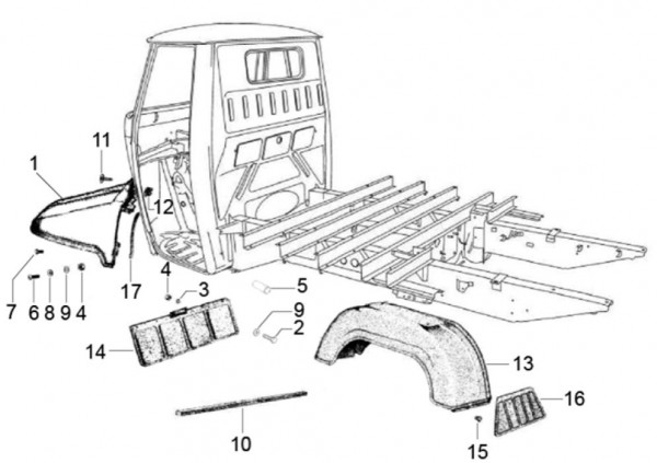 Fahrgestell Kotflügel - Classic 400 422ccm 4T 2V AC 2014- MBX000T58RC001005