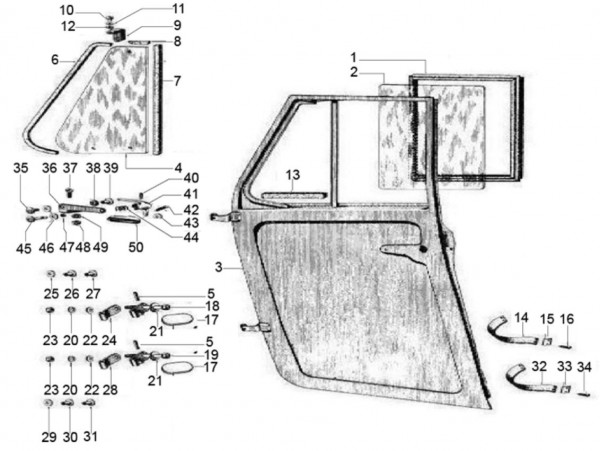 Fahrgestell Türen vorn - Classic 400 422ccm 4T 2V AC 2016- MBX000T58RC001005