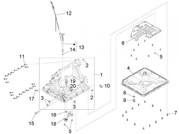 Motor Ölwanne - Porter D120 Diesel 1300ccm 4T LC 2011- ZAPS90TK
