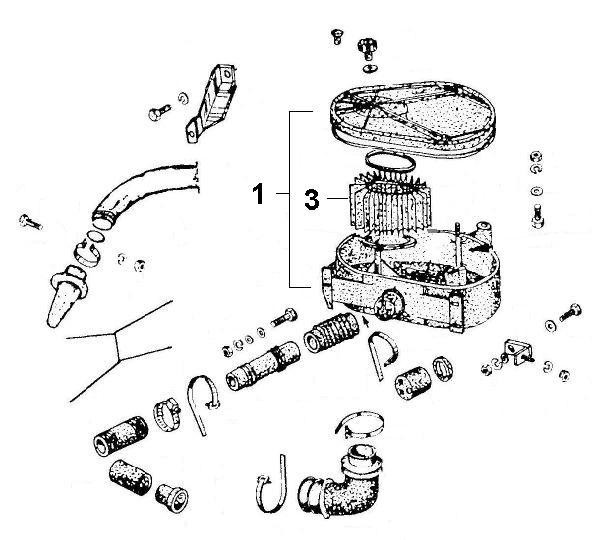 Motor Luftfilter - Ape Car 220ccm 2T AC 1985- AF4T
