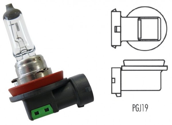 Philips Leuchtmittel, Glühlampe, H1, 12 V, 55 W, PGJ19-2