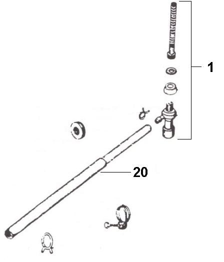 Fahrgestell Benzinhahn - Vespa Car 125ccm 2T AC 1970- MPF1T
