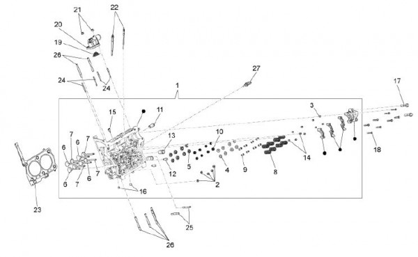 Motor Zylinderkopf - Porter Maxxi D120 Diesel 1200ccm 4T LC 2013- ZAPS90AK
