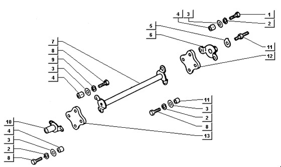 Bowdenzüge Antriebswelle - Ape TM 218ccm 2T AC 1999-2004 ZAPT1000000001001