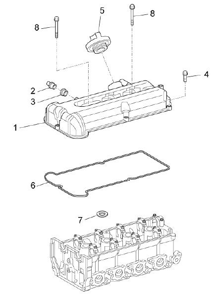 Motor Zylinderkopfabdeckungen - Porter Multitech 1300ccm 4T LC 2010- ZAPS90VJ