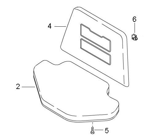 Fahrgestell Sitz vorn Ape Cross - Ape Mix 50ccm 2T AC 2009- ZAPC80000