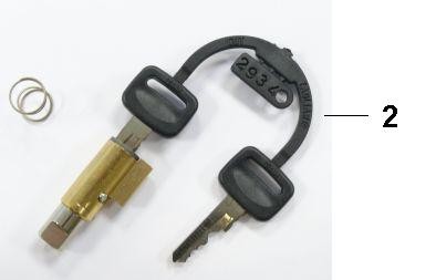 Elektrische Anlage Schloss - Vespa Commercial 175ccm 2T AC 1967-1974 AD2T